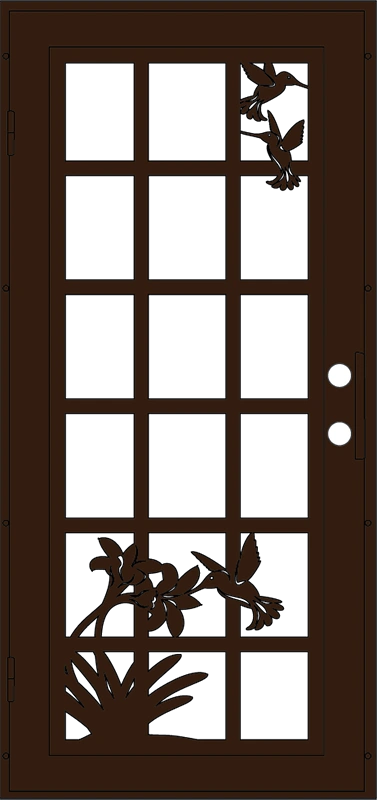 French Hummingbird Security Screen Doors